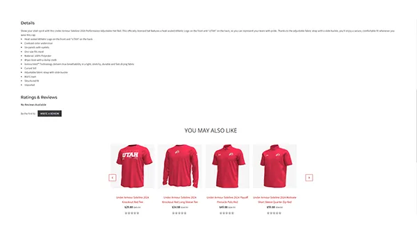 Description and related items of an Under Armour hat